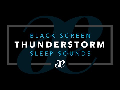 Heavy Thunderstorm Rain Sounds for Sleeping — Black Screen (12 Hours)