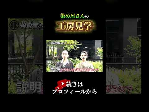 染め屋さんの工房見学 #shorts