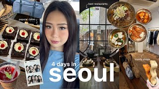 4 days in Seoul South Korea🇰🇷best restaurants, cafes, shopping (hongdae, myeongdong,itaewon)