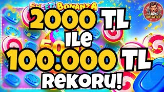 SWEET BONANZA 🍭 SLOT OYUNLARI 🍭 2000 TL İLE TÜRKİYE KÜÇÜK KASA REKORU! | REKOR KAZANÇ! | BİG WİN!