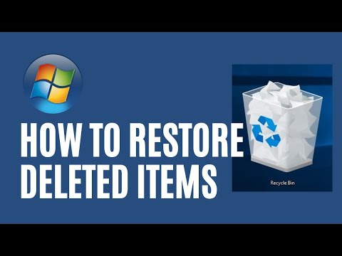 How to Restore Deleted Items in Windows 10 | Microsoft Windows Tutorials