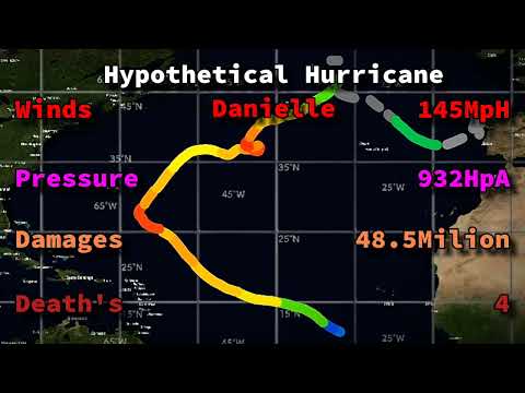 Track of ¡HYPOTHETICAL! Hurricane Danielle /2022/