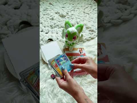 Pokémon cards anyone?? I got so excited when I saw the shiny starter!!!! 🩵💙