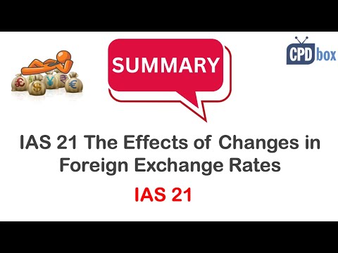 IAS 21 The Effects of Changes in Foreign Exchange Rates summary - still applies in 2024