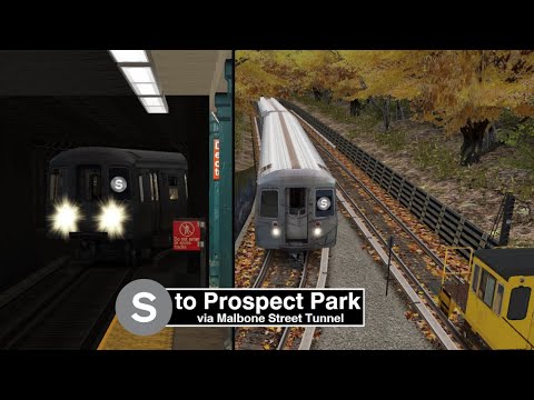 OpenBVE (Trackwork G.O) (R68) FAS: Franklin Avenue to Prospect Park via Malbone Street Tunnel