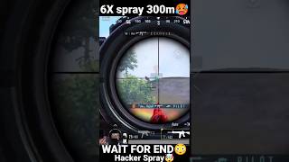 Hacker 6X Spray No Recoil 300m🤯😳🥵 #shorts #ytshorts #bgmi #bgmishorts #pubgshorts #pubg #viralshorts