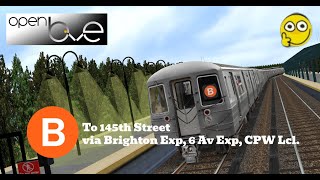 OpenBVE | R68 (B) to 145th Street.