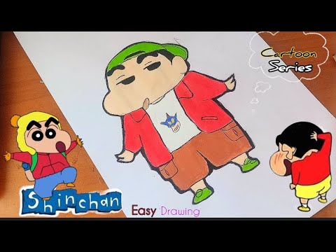 cartoon series (1) Shin Chan drawing for kids How to draw shin Chan easy step-by-step