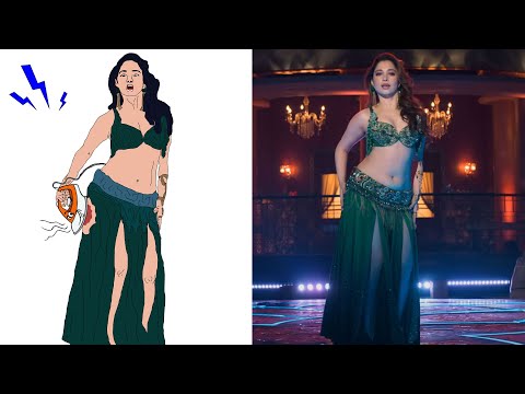 Aaj Ki Raat Full Song | Stree 2 Song |Tamannaah Bhatia | Drawing meme | Funny video | Memes