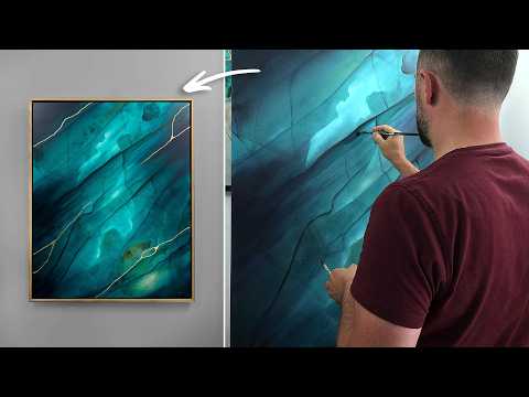 Create an Abstract Masterpiece Inspired by Magnificent Labradorite: Painting Demonstration