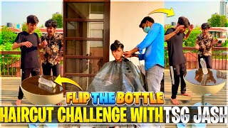 Haircut Bottle Challenge Gone Wrong 😂 #shorts As gaming vs tsg jash