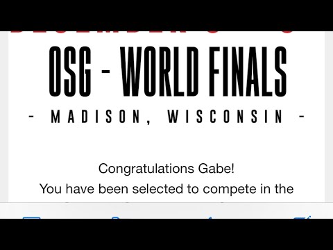 OSG WORLD FINALS will I be ready 75 days?