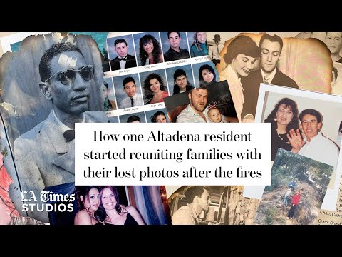 How one Altadena resident started reuniting families with their lost photos after the fires