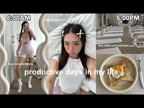 Productive days in my life | 6AM morning, how to build habits, 8 week workout journey,9-5PM work day