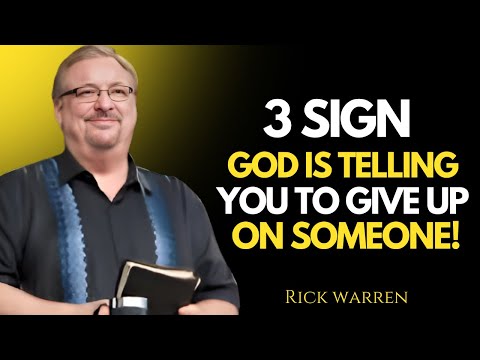 IS GOD TELLING YOU TO MOVE ON? [ RICK WARREN]