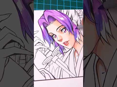 How i COLOR anime【イラストメイキング】#イラスト#アナログイラスト #ユイカ #二次創作