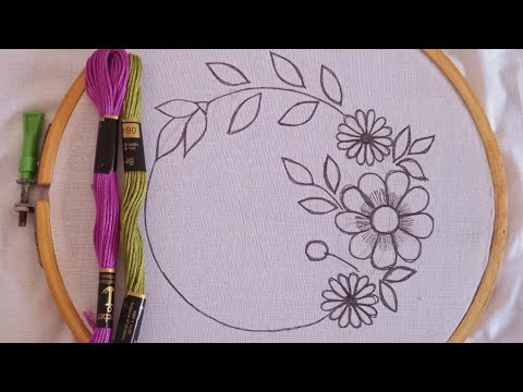 Latest cushion cover embroidery design tutorial