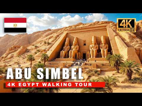 4K Egypt, Abu Simbel Walking Tour - Ancient Egypt's Magnificent Temple | 4K Ultra HD 60fps