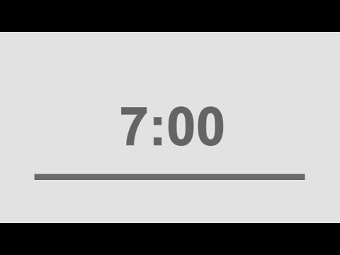 7 minute countdown timer with alarm