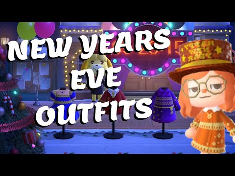 CUTE NEW YEARS EVE OUTFITS in ACNH!