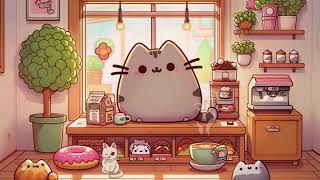 Coffee Lofi Pusheen [chill cat] #viralvideo #lofi #music #cat #chill #relaxing #study #foryou