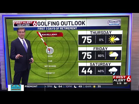 John Knicely puts his own spin on the weather forecast during final day on the air