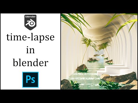 time-lapse art in blender