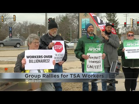 TSA union leaders & members gather against Trump Administration's anti- union attack