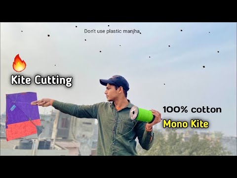 Kite Cutting With *Mono Kite* | Flying Big Kite | Kite Vlog |