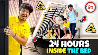 Living Inside The Bed For 24 Hours😱TSG Jash Vs Mann Vs Ronish  🥰Dangerous Challenge 😨- Jash Dhoka