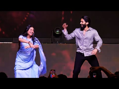 Naga Chaitanya & Sai Pallavi Dances to Hilesso & Namo Namah Shivaya Songs @ Thandel Jaathara | #NC23