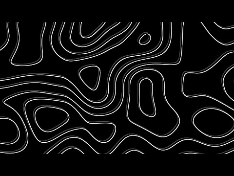 Abstract Black and White wave pattern| Height Map Footage| 3 hours Topographic 4k  Background