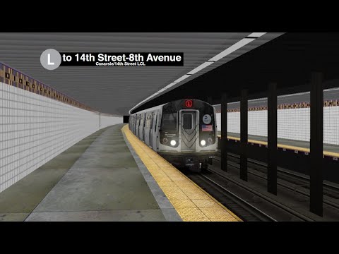 OpenBVE (R143) L Train from Canarsie-Rockaway Parkway to 14th Street-8th Avenue (weekday/weekend)