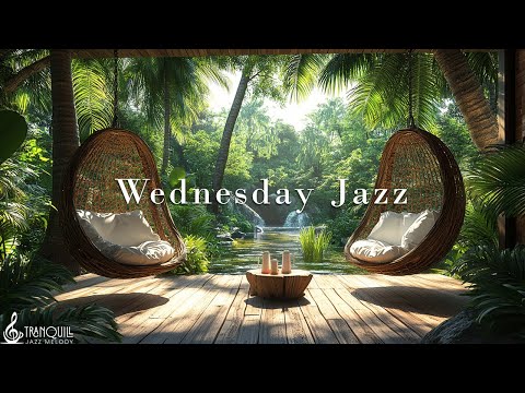 Wednesday Morning Jazz In Lakeside | Relaxing Jazz Piano Music With Nature Therapy To Heal Your Soul