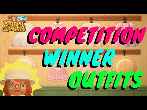 COMPETITION OUTFIT DESIGNS IN ACNH!! // Animal Crossing: New Horizons Pro Designs and QR Codes!