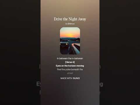 Driving Song [ Drive the Night Away ] Lyric Video