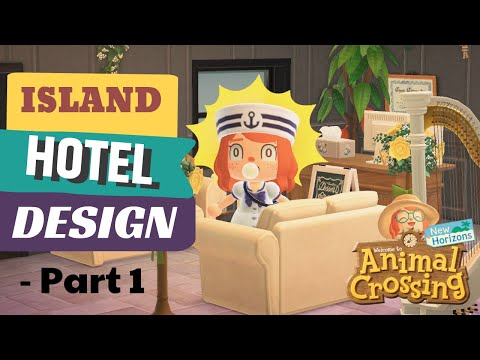 BUILDING AN ISLAND HOTEL ON THE BEACH - PART 1!! // Animal Crossing: New Horizons Designs!