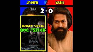 JR NTR vs YASH Top 4 Highest Grossing Movies #jrntrdevara #yash #toxicmovie #rockybhai #jrntr #ntr30