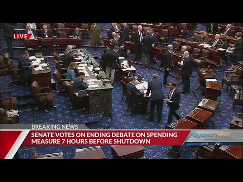 US Senate votes on ending debate on spending measure