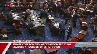 US Senate votes on ending debate on spending measure