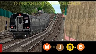 OpenBVE Special: M Train To Brighton Beach Via Brighton Express (R179)