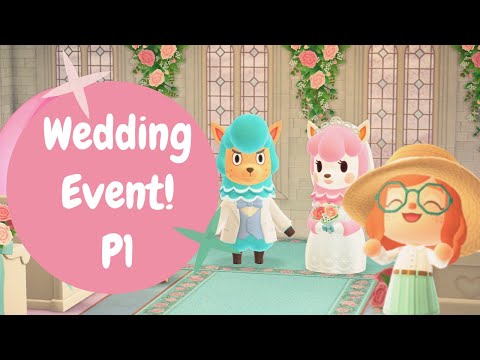 ACNH Wedding Event Part 1! // Animal Crossing: New Horizons Designs!