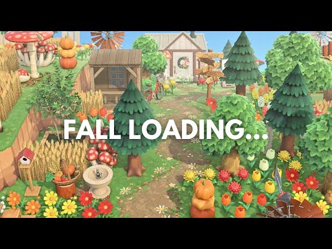 Summer to Fall Island Tour *THE PERFECT IN BETWEEN ISLAND* | Animal Crossing New Horizons