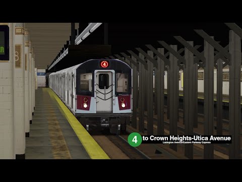 OpenBVE (R142A) 4 Train from 161st Street-Yankee Stadium to Crown Heights-Utica Avenue (Weekend G.O)