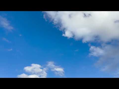 Blue Sky and Clouds Screen Saver (No sound) 10 Hours 4K UHD