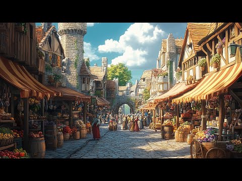 Medieval Fantasy Market | Enchanting Fantasy Music Ambience for Relaxation and Imagination