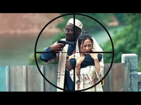 2024 Action Film: A black man kidnaps a girl, but the Chinese sniper is already prepared