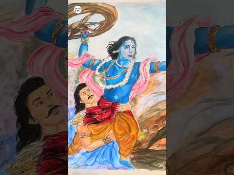 shree Krishna drawing 😱 40 hrs of work ❤️ subscribe#shortsfeed #shorts #shreekrishna