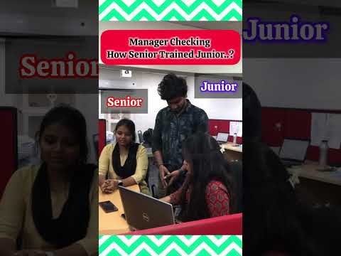 How Senior Trained the Junior..? #seniorjunior #seniorjuniorchatting #junior #juniorh #training