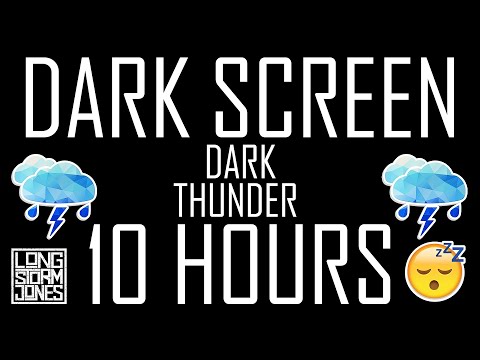 Dark Screen Rain & Thunder Sounds Ambience  to Sooth your NOISY MIND | 10 HOURS